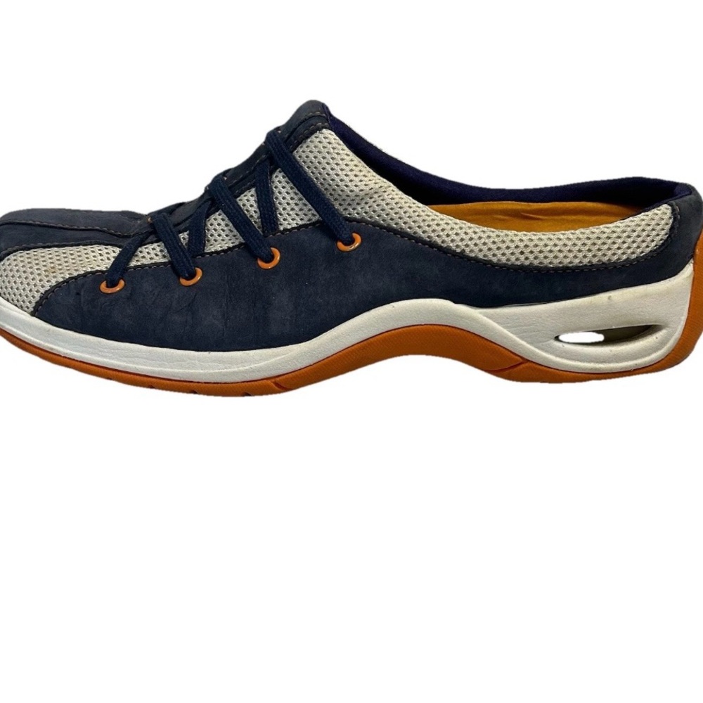 Cole Haan Nike Air Walking Mules Slip On Navy Blue Gray Sneakers Women’s Size 7 - Picture 6 of 15